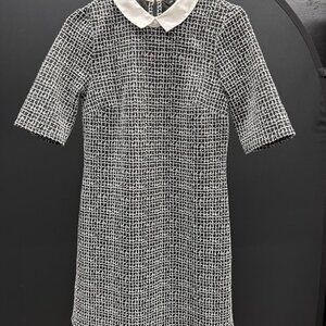 F&F Black and White Collared Dress